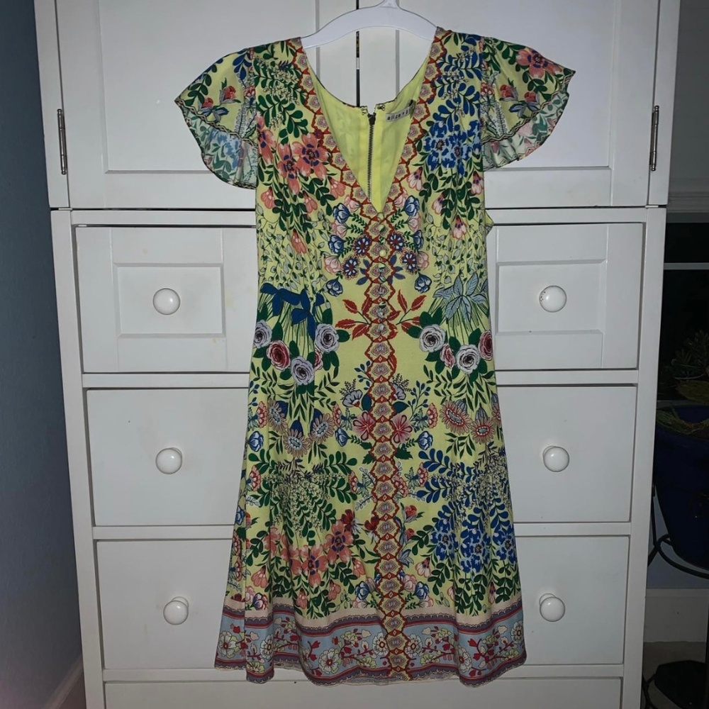 Alice + Olivia Hadley Floral Mini Dress